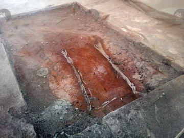 Основание из металлического листа под лестницу